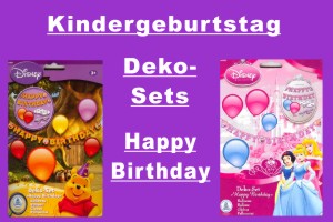 Kindergeburtstag Deko-Sets - Kindergeburtstag Deko-Sets