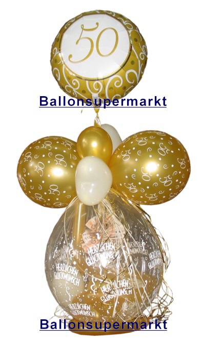 Geschenke in Luftballons zur Hochzeit