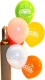 Geburtstags-Mini-Set 1, 15 Geburtstagsluftballons, 1 Liter Helium (BGS05MN GE 1)