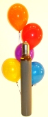 Maxi-Set 3, 100 bunte Luftballons Kristall mit Helium (gemischt) (BGS1MX6)