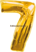 Folienballondeko "7" (heliumgef&uuml;llt) (FHGE 0898501-02)