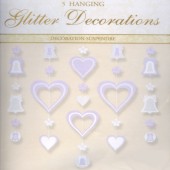 Glitter Decoration Hearts and Bells (HOCH Am 248281)