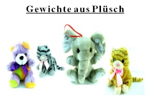 Ballongewichte aus Pl&uuml;sch - Ballongewichte aus Pl&uuml;sch