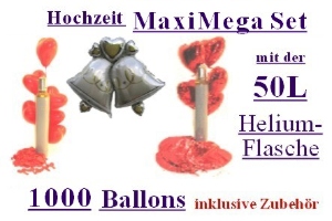 Herzballons Hochzeit Hochzeit MaxiMega-Set - Hochzeit MaxiMega-Set