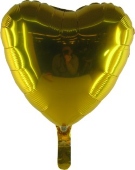 Herzballon gold (heliumgefüllt) (FHGE1)
