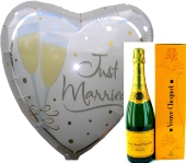 "Just Married" Veuve Clicquot (FHGE HOCH GLW11)