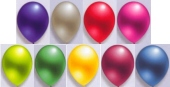 Luftballons Latex 30cm &Oslash; Metallic 50 St&uuml;ck (LRME 30/50)