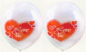 Luftballons "I Love You" 100 St&uuml;ck (LRMM 100 E 52 354)