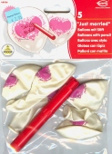 "Just Married" 5 St&uuml;ck mit Stift (LRmStift 01)