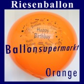 Riesenballon-Geburtstag-Happy-Birthday-Orange-(Helium) (Riesenballon-Geburtstag-Happy-Birthday-GF-132-AH-Orange)