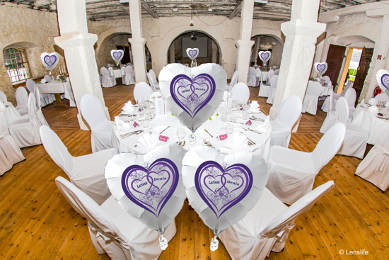 Hochzeit mit personalisierten Luftballons