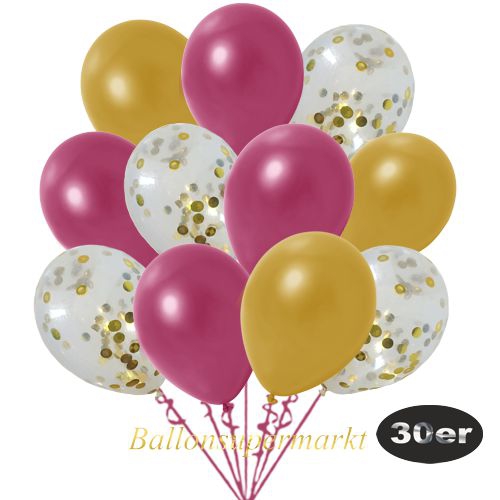 konfetti-luftballons-30-stueck-gold-konfetti-und-metallic-gold-metallic-burgund-30-cm