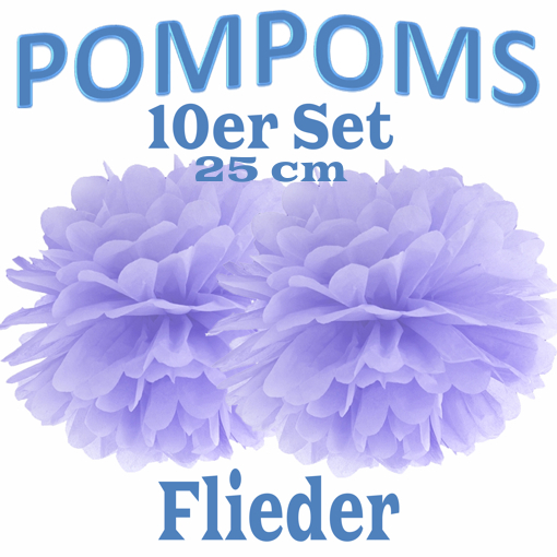 10-Pompoms-25-cm-Flieder
