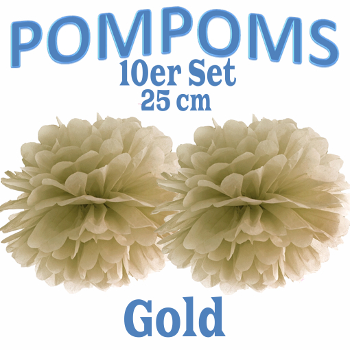 10-Pompoms-25-cm-Gold
