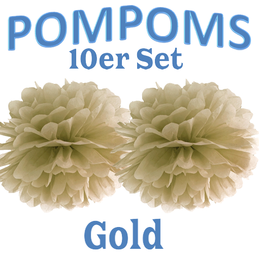 10-Pompoms-35-cm-Gold