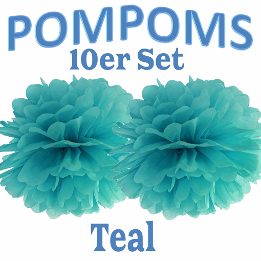 10-Pompoms-35-cm-Teal