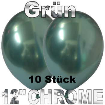 10-chrome-luftballons-gruen-30-cm