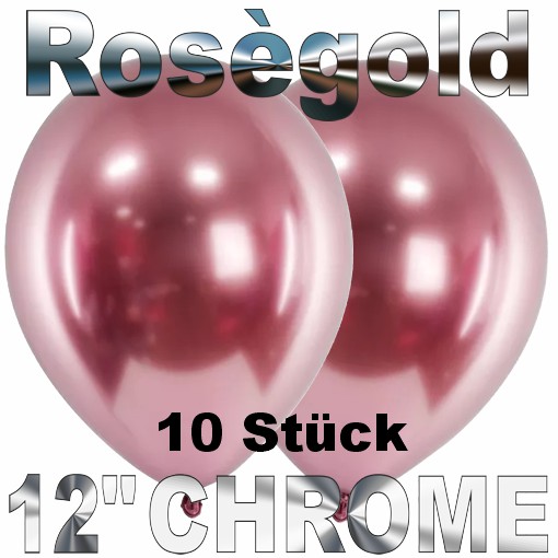 10-chrome-luftballons-rosegold-30-cm