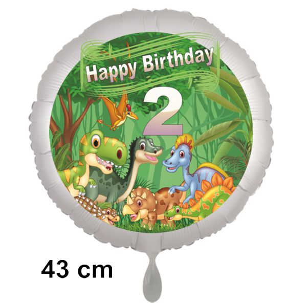 Dinosaurier-Luftballon zum 2. Geburtstag