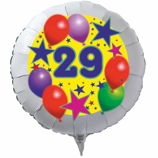 29.-Geburtstag-Luftballon-mit-Helium-Ballongas-Sterne-und-Luftballons