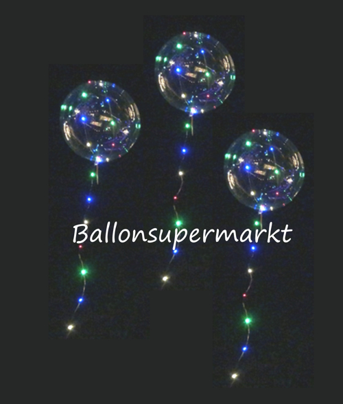 3-LED-Heliumballons-mit-bunten-Lichterketten-Foto