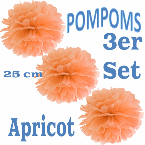 3-Pompoms-25-cm-Apricot