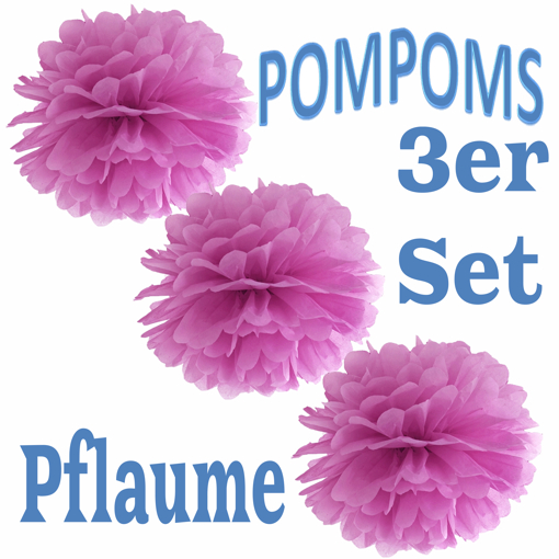 3-Pompoms-35-cm-Pflaume