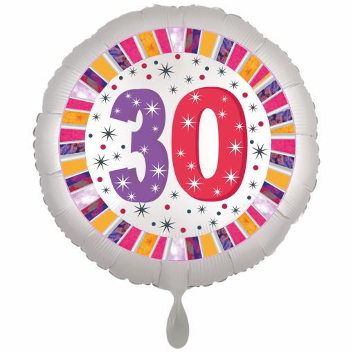 Luftballon aus Folie zum 30. Geburtstag