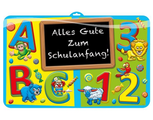 3D-Schild-Alles-Gute-zum-Schulanfang-Tuerschild-Dekoration-zur-Einschulung-1.-Schultag