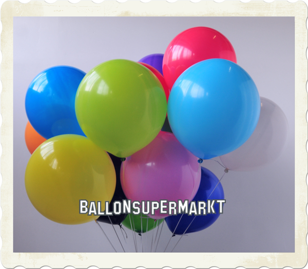 40cm große Luftballons mit Zertifikat