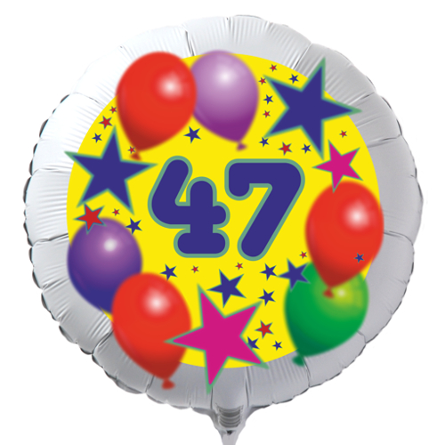 47.-Geburtstag-Luftballon-mit-Helium-Ballongas-Sterne-und-Luftballons