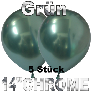 5-chrome-luftballons-grün-35-cm