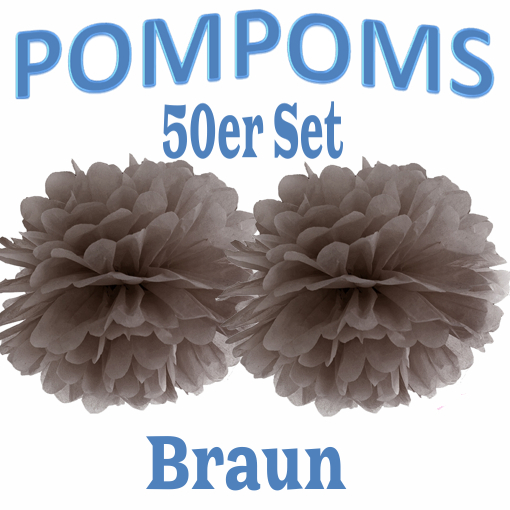 50-Pompoms-35-cm-Braun