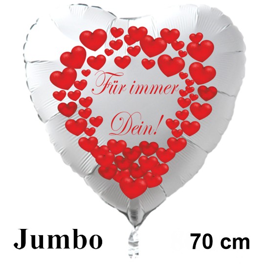 Grosser-weisser-Herzluftballon-zum-Valentinstag-Fuer-immer-Dein