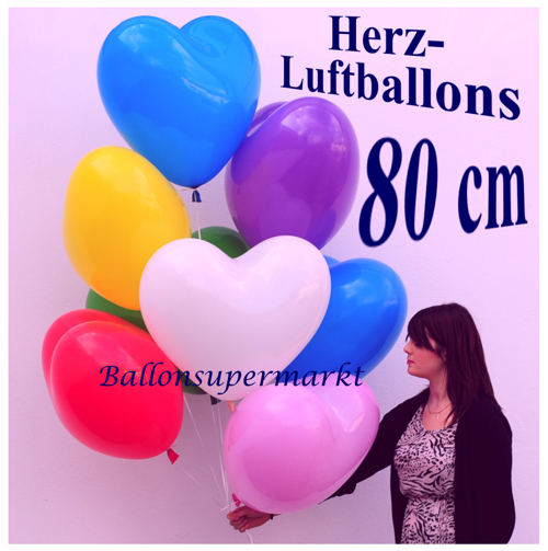 80_cm-Herzluftballons