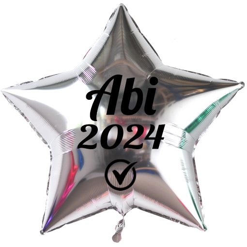 Folienballon-Abi-2024-Stern-silber-Dekoration-Abitur-Abifeier
