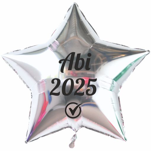 Folienballon-Abi-2025-Stern-silber-Dekoration-Abitur-Abifeier
