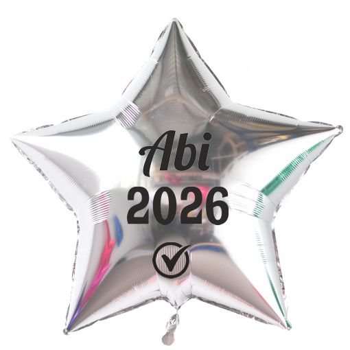 Folienballon-Abi-2026-Stern-silber-Dekoration-Abitur-Abifeier