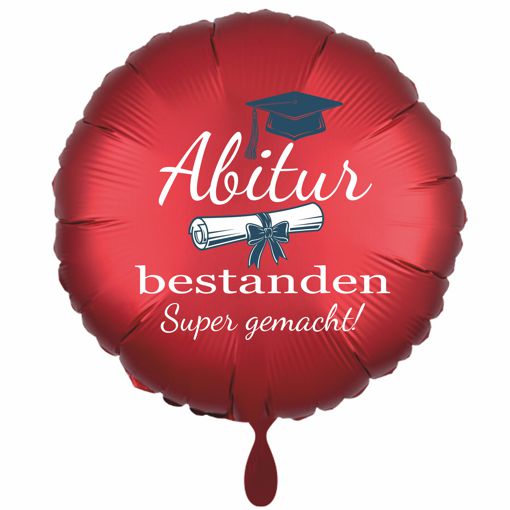 abitur bestanden - Super gemacht - Satin Rot
