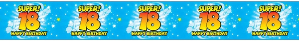 Absperrband-Super-18-Happy-Birthday-zum-18-Geburtstag-Party-Fest-Feier-Volljaehrigkeit