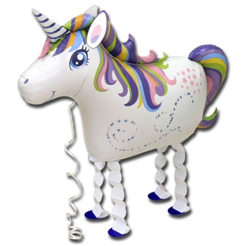 Airwalker-Folienballon-Einhorn-laufender-Luftballon-Dekoration-Geschenk-Geburtstag-Unicorn