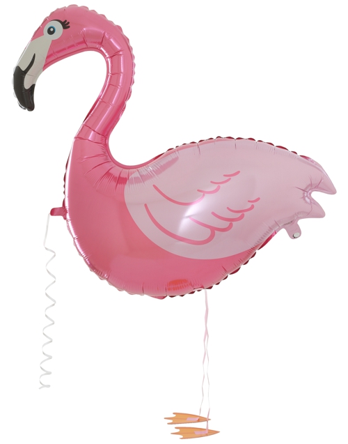 Airwalker-Folienballon-Flamingo-laufender-Luftballon-Dekoration-Geschenk-Geburtstag
