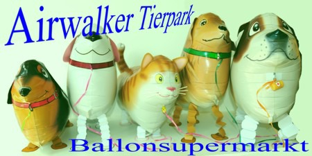 Airwalker-Tierpark-Luftballons ohne Helium Ballongas
