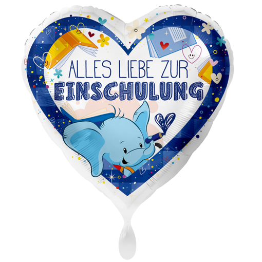 Alles-Liebe-zur-Einschulung-weisser-45-cm-Luftballon-zum-Schulanfang-blau-mit-Helium