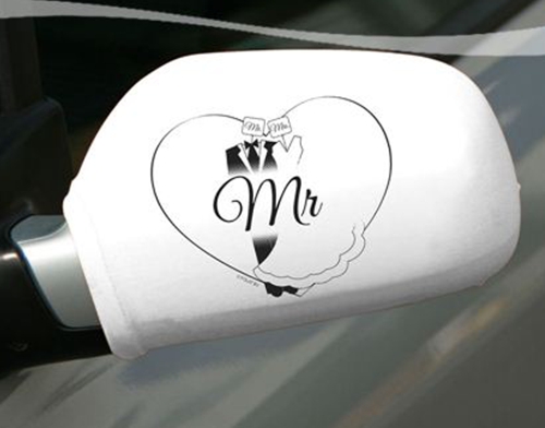 Auto-Spiegel-Ueberzieher-Mr-and-Mrs-Dekoration-Hochzeitsauto-Hochzeitsdekoration-Mr