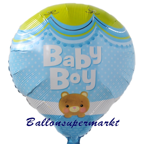 Baby-Boy-Heissluftballon-aus-Folie-Babyparty-Geburt-Taufe-Luftballon-mit-Helium-Ballongas
