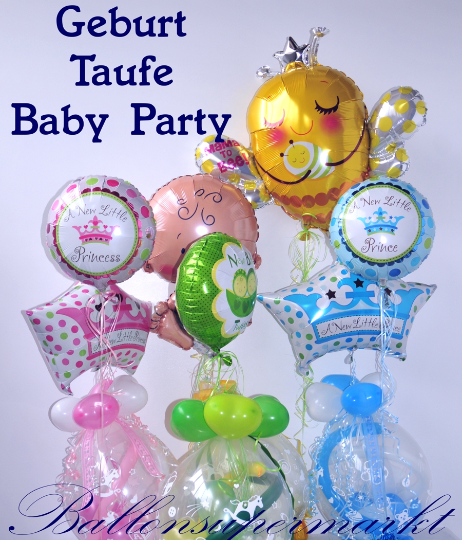 Deko Set Baby Shower Party Taufe Junge Geburt Blau 1 Kindergeburtstag Feier