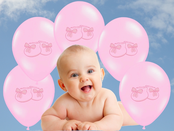 Baby Party Luftballons, Babyschühchen