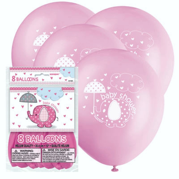 Baby-Shower-Luftballons-Pink