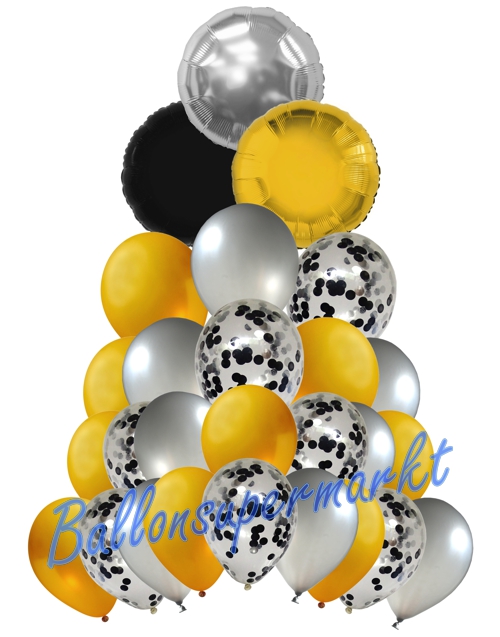 Ballonbouquet-Circle-of-Fun-Dekoration-zu-Silvester-Geburtstag-Weihnachten-Hochzeit-27-Ballons